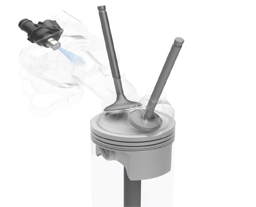 FUEL INJECTION SYSTEM & OPTIMIZED INTAKE VALVE SHAPE
